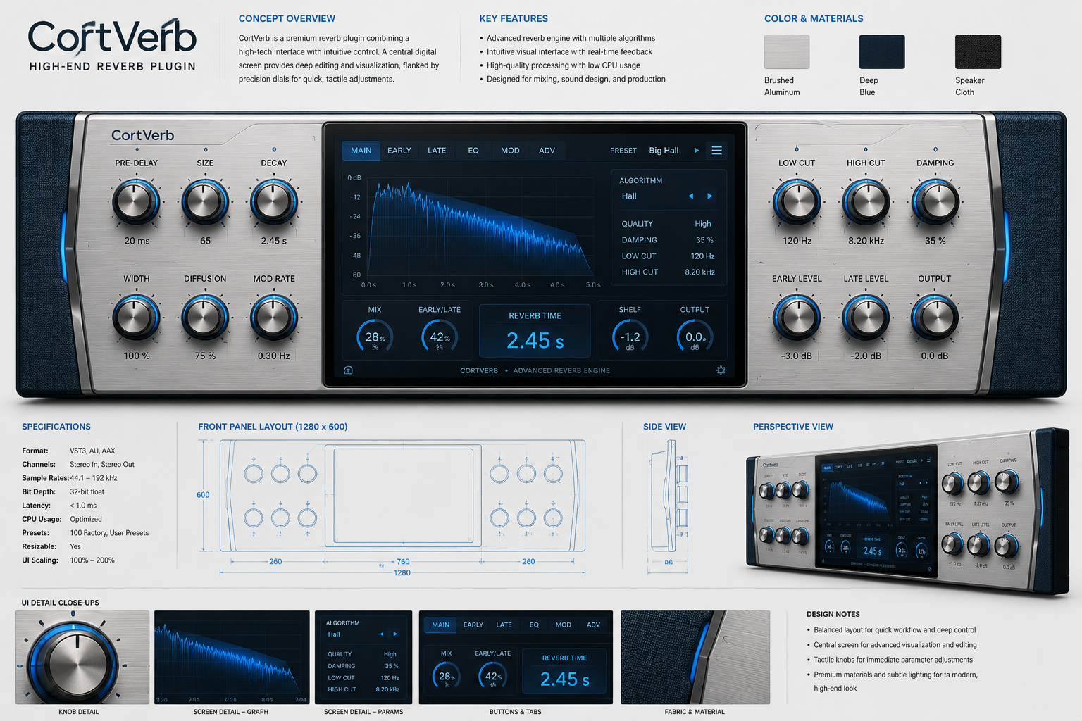 CortVerb VST3 reverb plugin